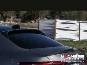 Alfa Romeo Giulia Roof Spoiler - Carbon Fiber - Feroce Carbon - Full Size - Forged Carbon